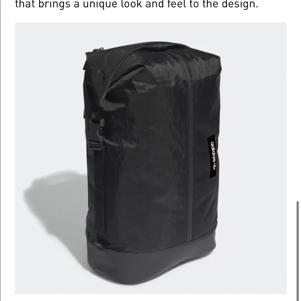 Adidas FUTURE ROLL-TOP BACKPACK Black NWT